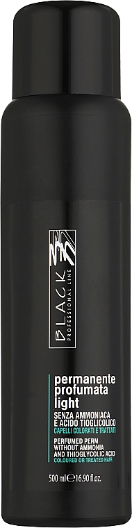 Перманент хімзавивка парфумована без аміаку для фарбованого волосся "Light" - Black Professional Line — фото N2