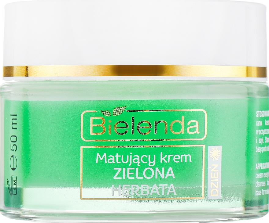 УЦЕНКА Матирующий крем для лица - Bielenda Green Tea Day Mattifying Face Cream Combination Skin * — фото N2