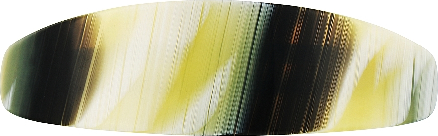 Заколка для волосся "Автомат", A123-34, чорна з жовтим - Akcent — фото N1