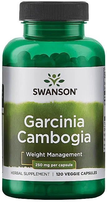 Харчова добавка "Екстракт гарцинії камбоджійської", 250 мг - Swanson Garcinia Cambogia — фото N1