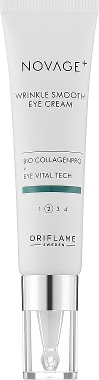 Крем для кожи вокруг глаз против морщин - Oriflame Novage+ Wrinkle Smooth Eye Cream — фото N1