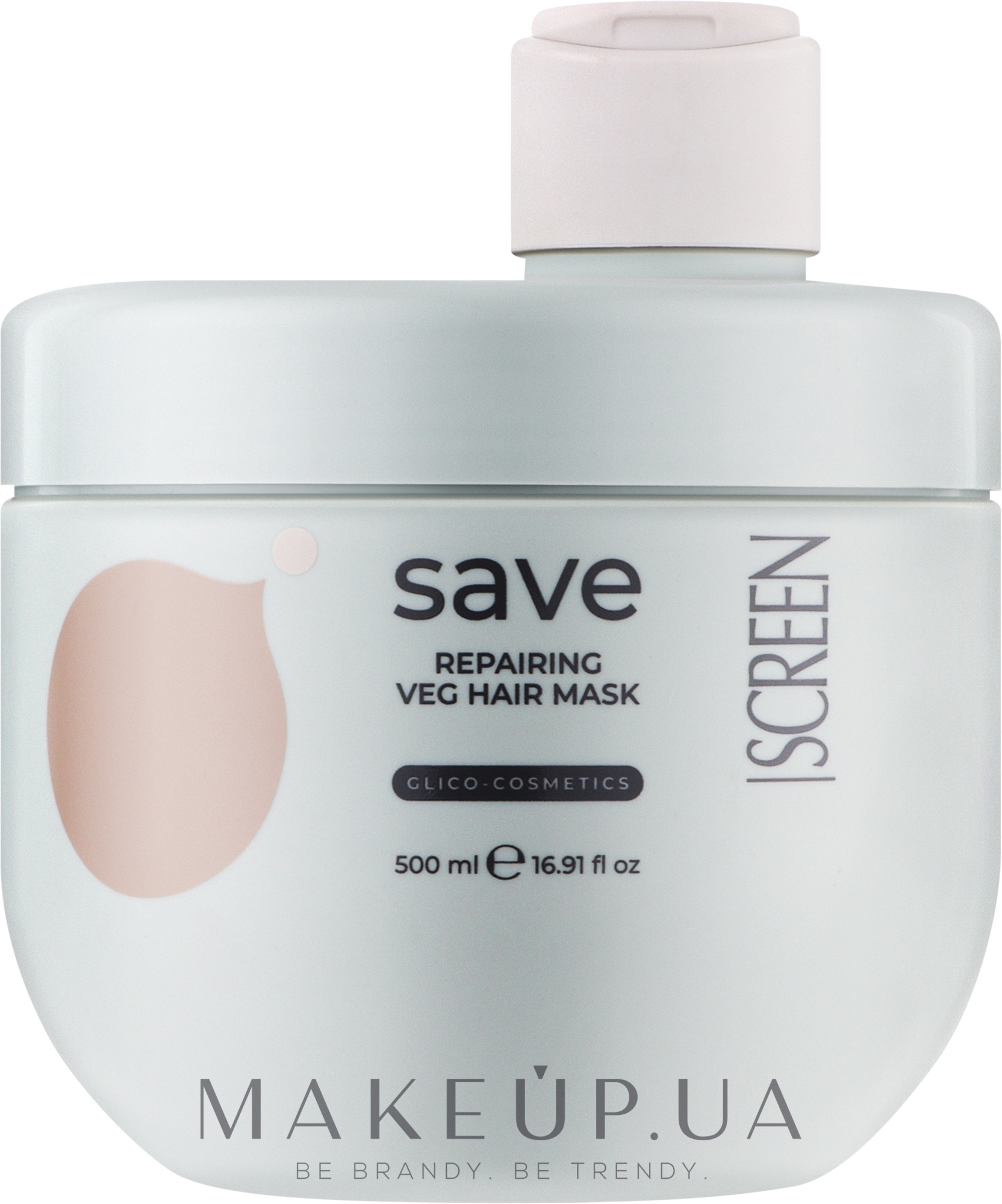 Фитопротеиновая маска для восстановления волос - Screen Purest Save Repairing Veg Hair Mask — фото 500ml