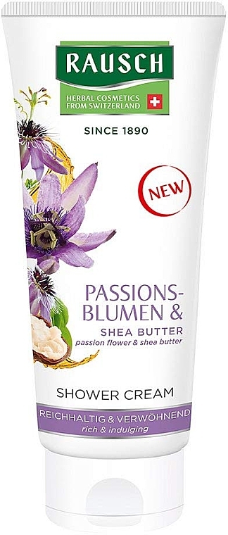 Крем-гель для душа - Rausch Rausch Passionsblumen & Shea Butter Shower Cream  — фото N1