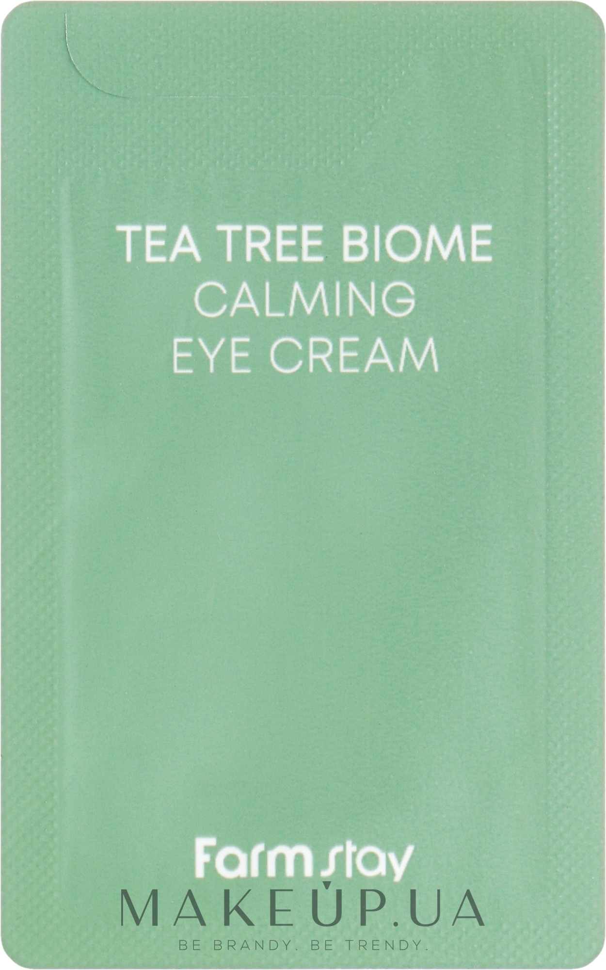 Успокаивающий крем для кожи вокруг глаз с зеленым чаем - FarmStay Tea Tree Biome Calming Eye Cream (пробник) — фото 1ml