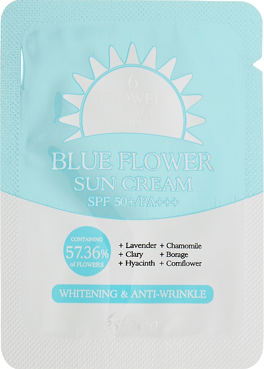 Солнцезащитный крем с экстрактом синих цветов - Esfolio Blue Flower Sun Cream (пробник)