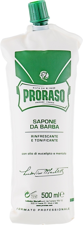 Крем для гоління з екстрактом евкаліпта і ментолу - Proraso Green Line Refreshing Shaving Cream — фото N5