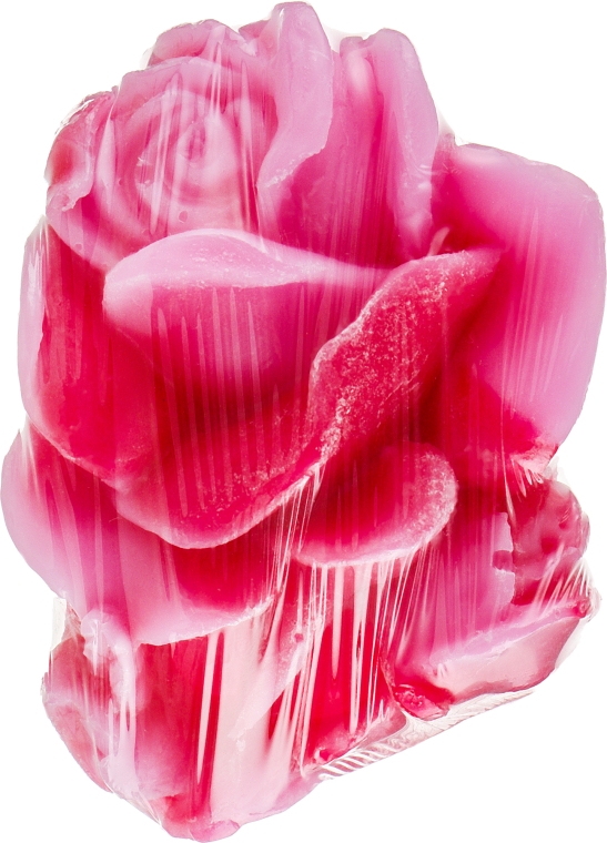 Гліцеринове мило ручної роботи "Троянда", лілово-рожеве - BioFresh Rose Glycerin Soap — фото N3