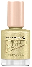 Парфумерія, косметика Лак для нігтів - Max Factor Priyanka Miracle Pure Nail Polish