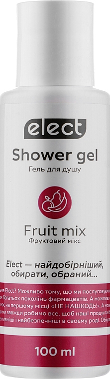 Гель для душа "Фруктовый микс" - Elect Shower Gel Fruit Mix (мини) — фото N2