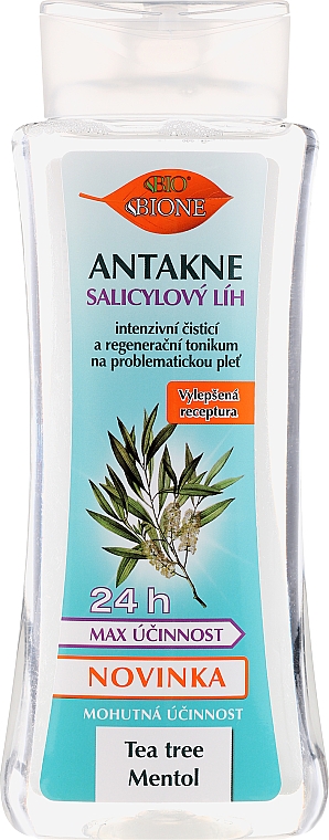 Салициловый спирт для лица - Bione Cosmetics Antakne Salicylic Spirit Tea Tree and Menthol