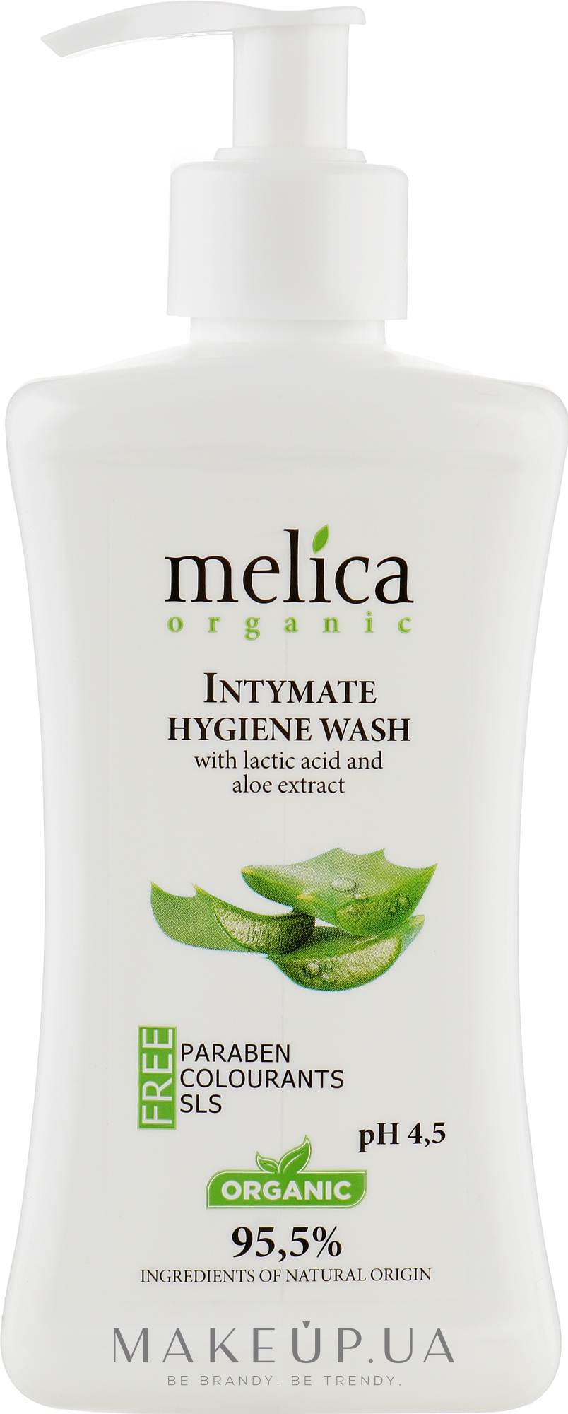 Средство для интимной гигиены с молочной кислотой и экстрактом алоэ - Melica Organic Intimate Hygiene Wash — фото 300ml