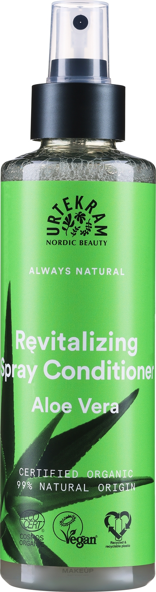 Восстанавливающий спрей-кондиционер для волос "Алоэ вера" - Urtekram Regenerating Aloe Vera Spray Conditioner — фото 250ml