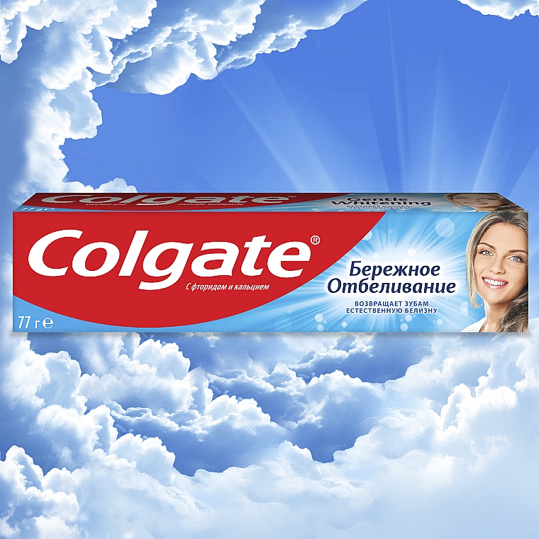Зубная паста "Бережное отбеливание", отбеливающая для ежедневного использования - Colgate Gentle Whitening — фото N9