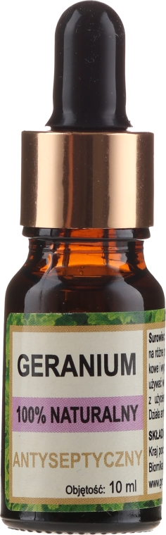 Натуральное эфирное масло "Герань" - Biomika Geranium Essential Oil — фото N1