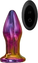 Анальная пробка - Dream Toys Glamour Glass Remote Vibe Plug — фото N2