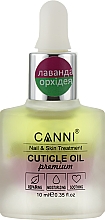 Парфумерія, косметика Олія для кутикули двофазна "Лаванда-орхідея" - Canni Cuticle Oil Premium
