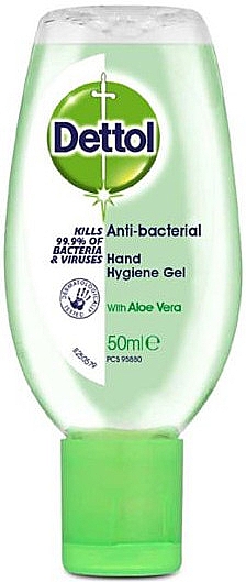 Антибактеріальний гель для рук - Dettol Antibacterial Hand Gel Aloe Vera — фото N1