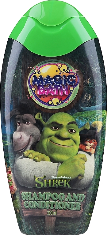 Шампунь и кондиционер 2 в 1 - EP Line Magic Bath Shrek Shampoo & Conditioner — фото N1