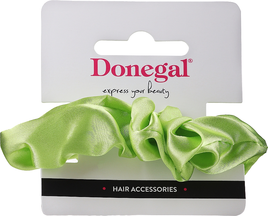 Резинка для волос, FA-5674, тканевая, салатовая - Donegal — фото N1