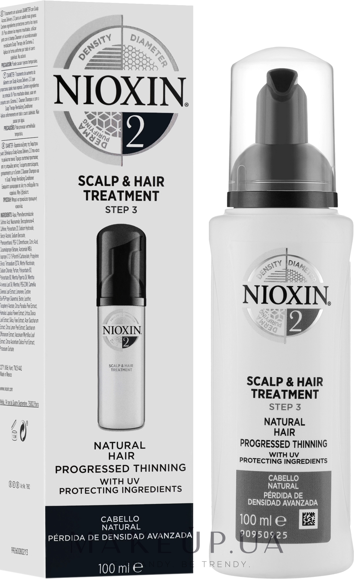 Питательная маска для волос - Nioxin Thinning Hair System 2 Scalp & Hair Treatment — фото 100ml