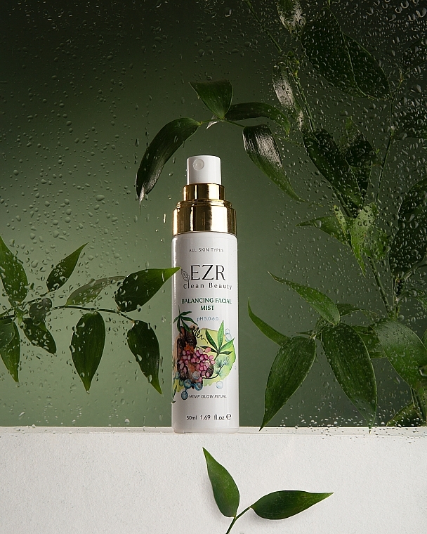 Балансувальний тонік-міст для обличчя - EZR Clean Beauty Balancing Facial Mist — фото N5