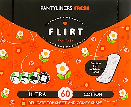 Духи, Парфюмерия, косметика Ежедневные гигиенические прокладки "Ultra Fresh Cotton", 60шт - Fantasy Flirt