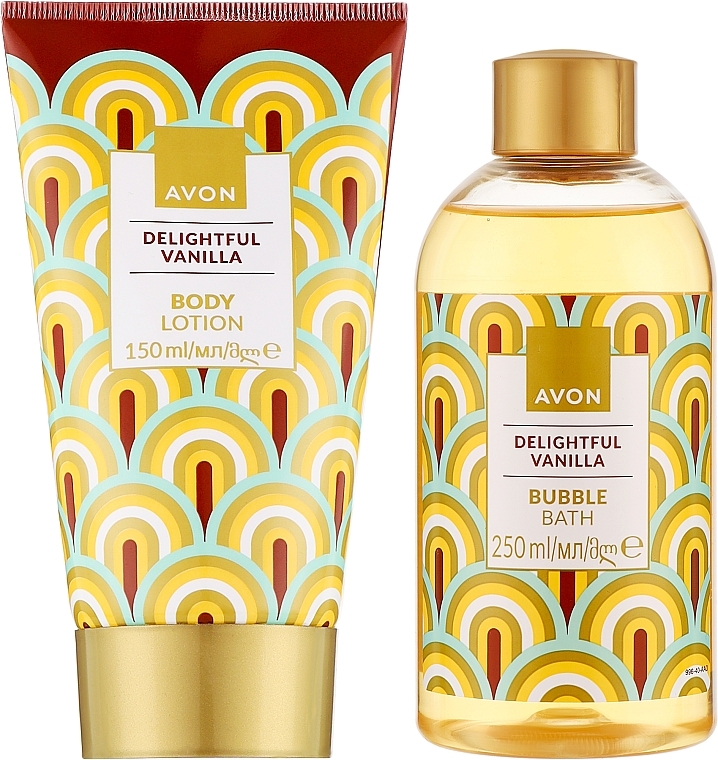 Набір - Avon Delightful Vanilla (b/lot/150ml + bubble/bath/250ml) — фото N1