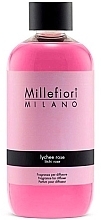Парфумерія, косметика Наповнення для аромадифузора «Lychee Rose» - Millefiori Milano Natural Diffuser Refill