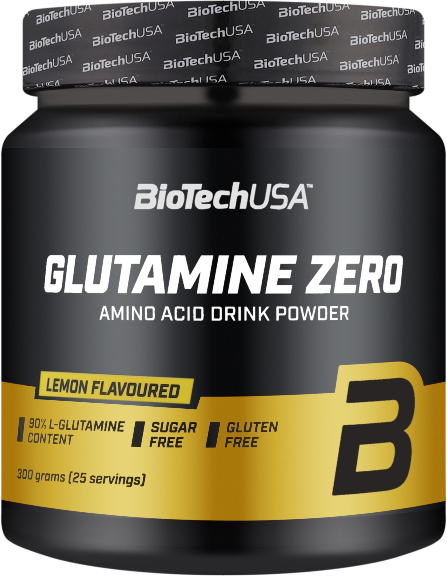 Комплекс аминокислот в порошке "Лимон" - BioTechUSA Glutamine Zero Lemon Amino Acid Drink Powder — фото 300g