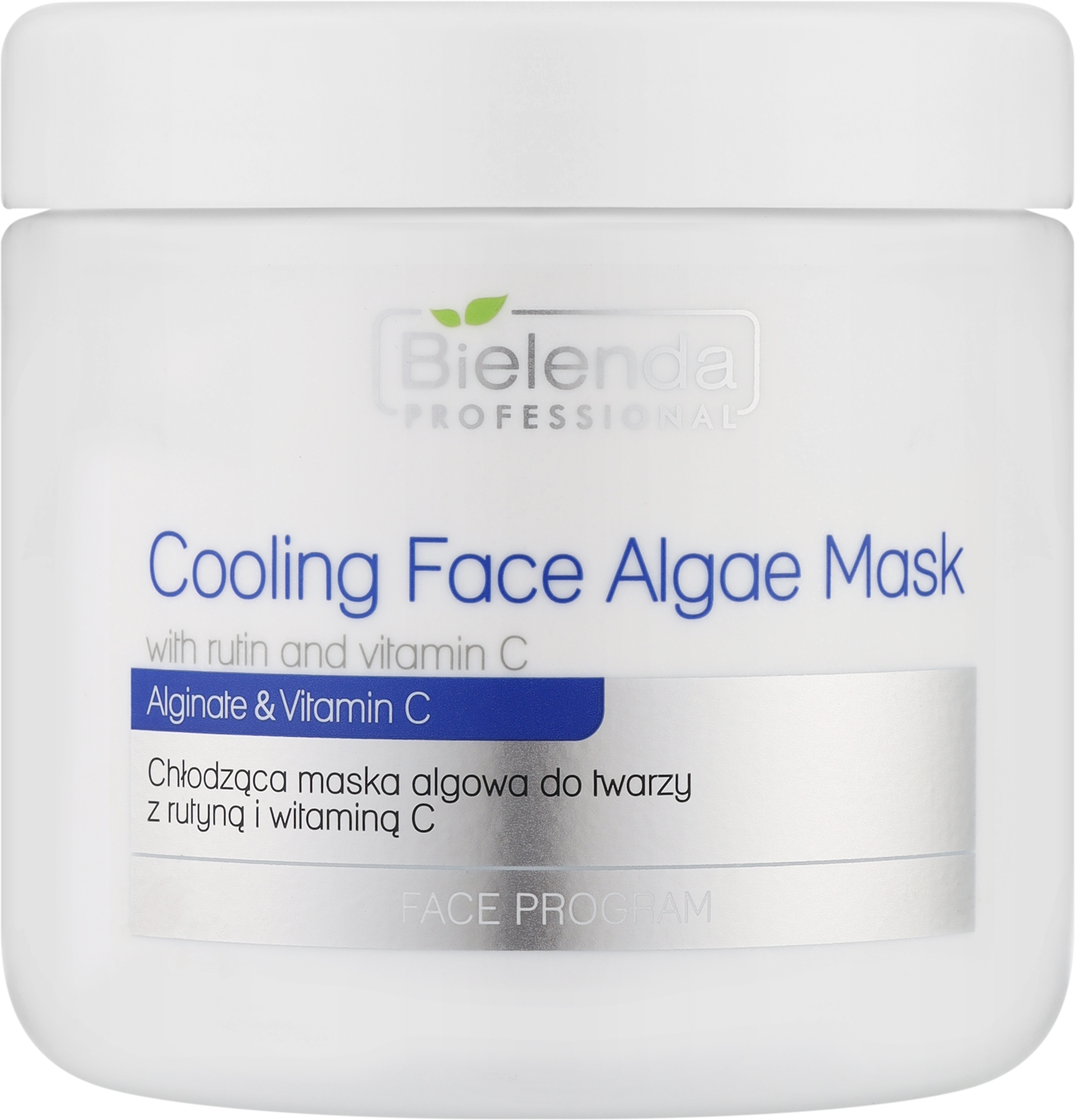 Альгинатная маска для лица с рутином и витамином С - Bielenda Professional Cooling Face Algae Mask — фото 190g