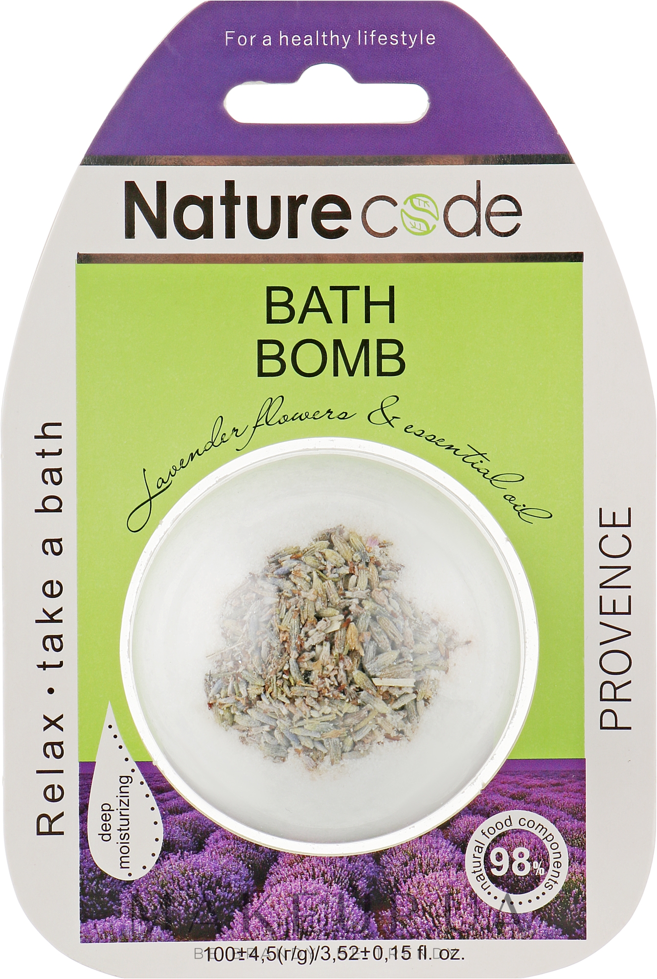 Бомбочка для ванны "Provence" - Nature Code — фото 100g