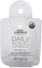 Спонж конняку для лица очищающий - Daily Concepts Daily Konjac Sponge Pure — фото N1