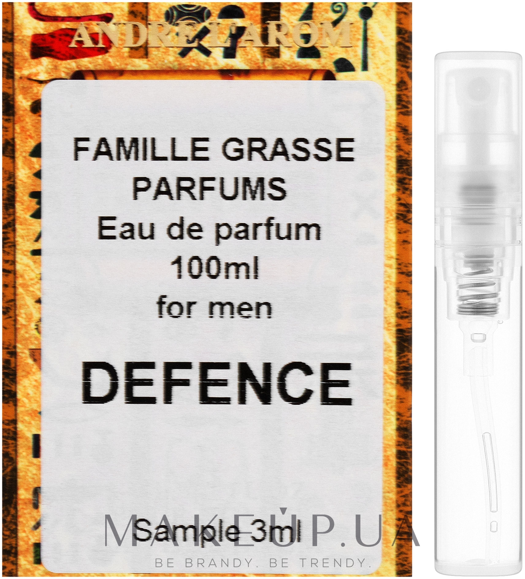Famille Grasse Parfums Defeence - Парфюмированная вода (пробник) — фото 3ml