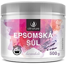 Парфумерія, косметика Мінеральна сіль Епсома для ванни, з лавандою - Allnature Epsom Salt Lavender