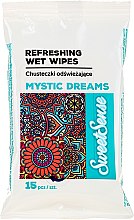 Парфумерія, косметика Вологі освіжальні серветки, 15 шт - Sweet Sense Mystic Dreams Wipes