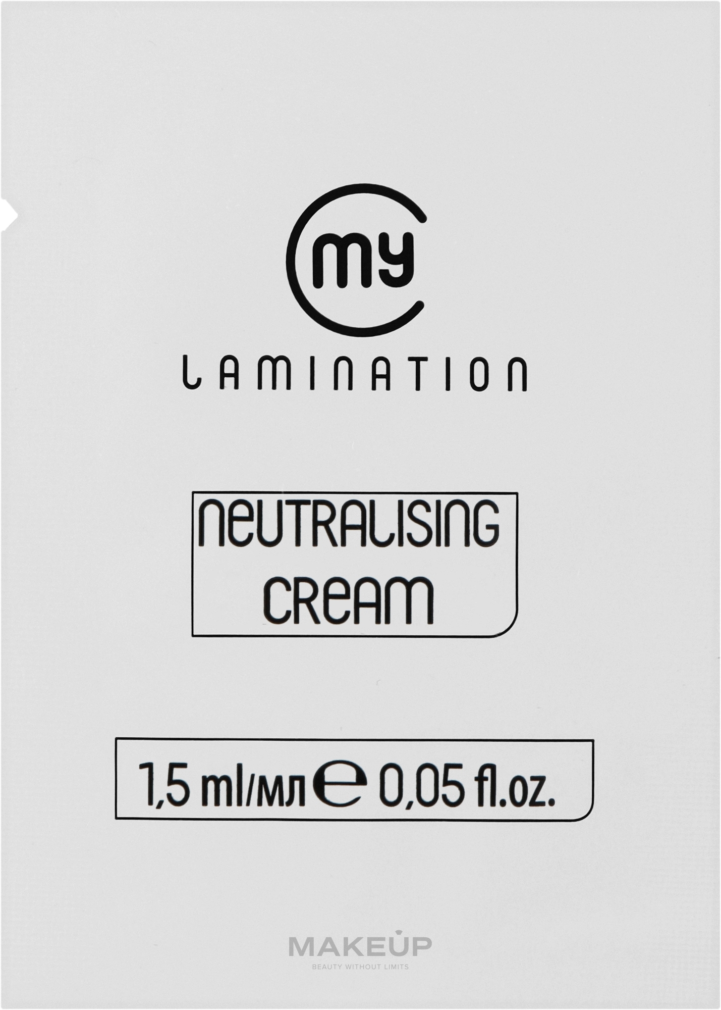 Фиксирующий препарат для бровей - My Lamination Brow Neutralising Cream №2 — фото 1.5ml