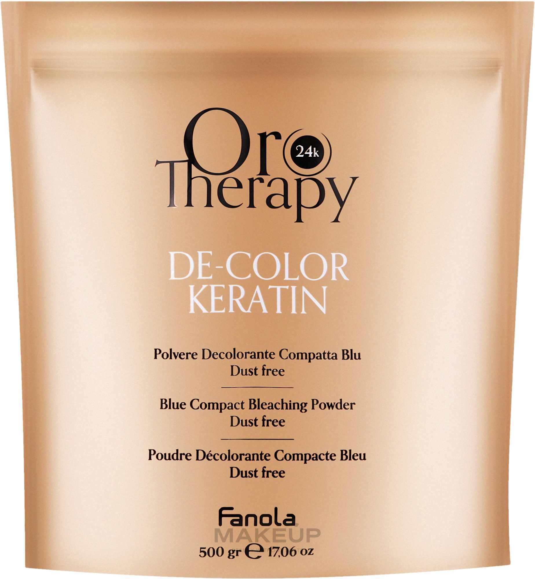 Обесцвечивающий порошок для волос - Fanola Oro Therapy De Color Keratin  — фото 500g