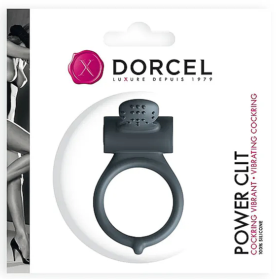 Вібраційне кільце - Marc Dorcel Power Clit Black