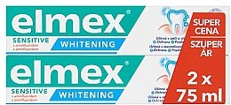 Парфумерія, косметика Набір - Elmex Professional Sensitive Whitening Teeth (toothpaste/2x75ml)