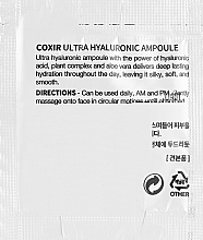 Увлажняющая сыворотка с гиалуроновой кислотой - Coxir Ultra Hyaluronic Ampoule (пробник) — фото N2