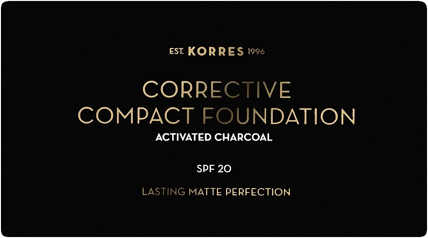 Компактна тональна основа для обличчя - Korres Activated Charcoal Corrective Compact Foundation — фото N2
