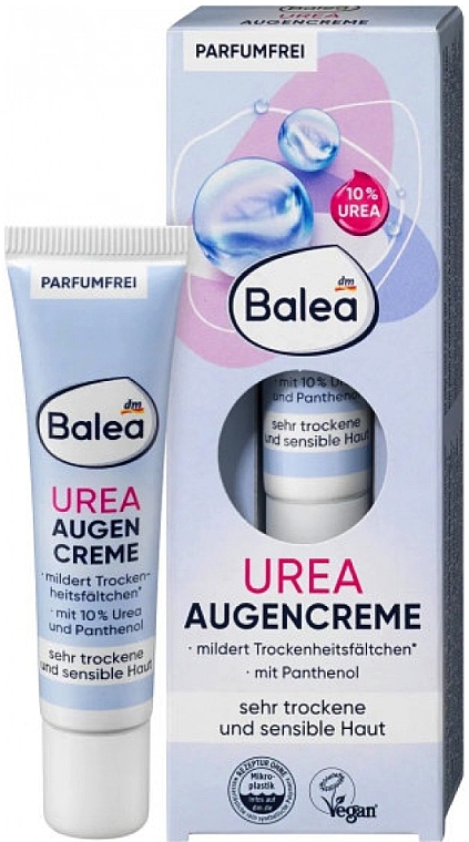 Крем для шкіри навколо очей з косметичною сечовиною - Balea Urea Eye Cream — фото N1