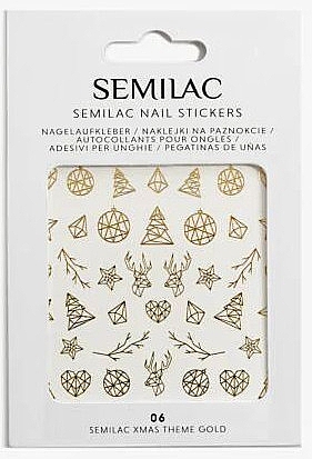 Наклейки для нігтів - Semilac Nail Stickers — фото N2