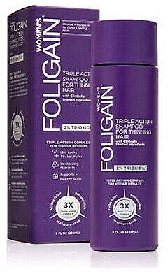 Шампунь от выпадения волос для женщин - Foligain Women's Triple Action Shampoo For Thinning Hair — фото N5