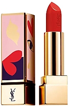 Парфумерія, косметика Атласна помада для губ - Yves Saint Laurent Rouge Pur Couture Love Collector’s Edition