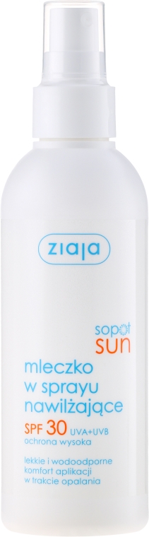 Спрей для тіла - Ziaja Sopot Sun Body Spray SPF 30 — фото N1
