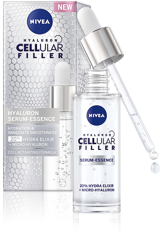 Гиалуроновая сыворотка для лица - NIVEA Hyaluron Cellular Filler Serum Essence — фото N1