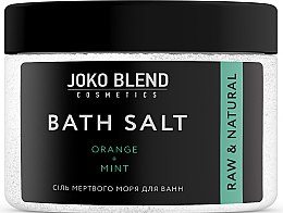 Соль мертвого моря для ванн "Апельсин-Мята" - Joko Blend Bath Salt — фото N1