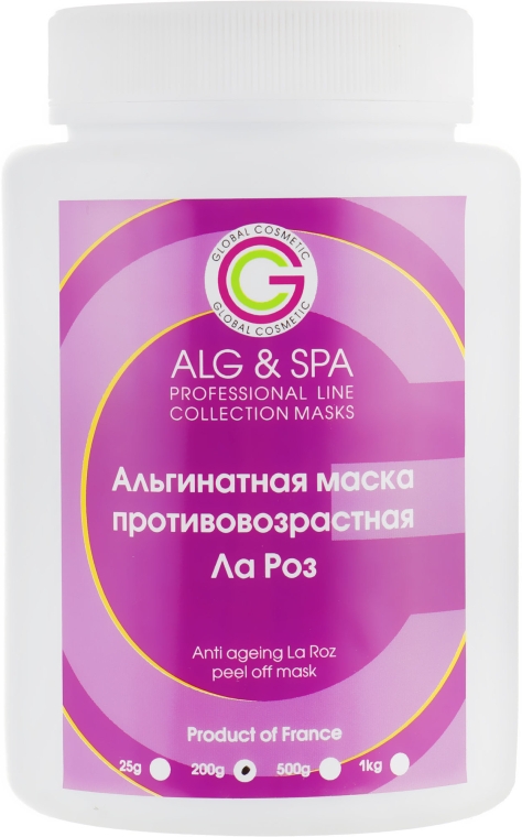 Альгінатна маска "Ла Роз" антивікова - ALG & SPA Professional Line Collection Masks Anti Ageing La Roz Peel off Mask — фото N1