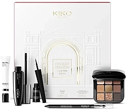 Парфумерія, косметика Набір - Kiko Milano Holiday Premiere Iconic Eyes Gift Set (eye/pr/10ml + masc/12ml + eye/lin/2.5ml + eye/lin/1.2g + palet/2.5g)